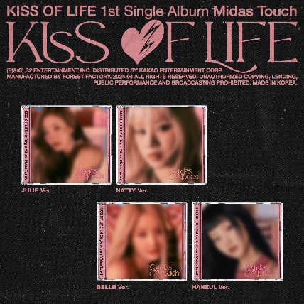 KISS OF LIFE - 싱글앨범 1집 [Midas Touch] (Jewel Ver.) (Random Ver.)