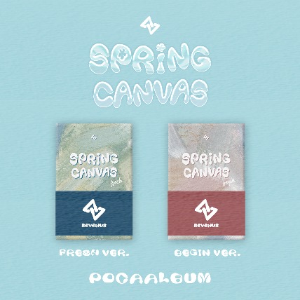 세븐어스(Sevenus) 1st mini SPRING CANVAS [POCAALBUM] (Random Ver.)